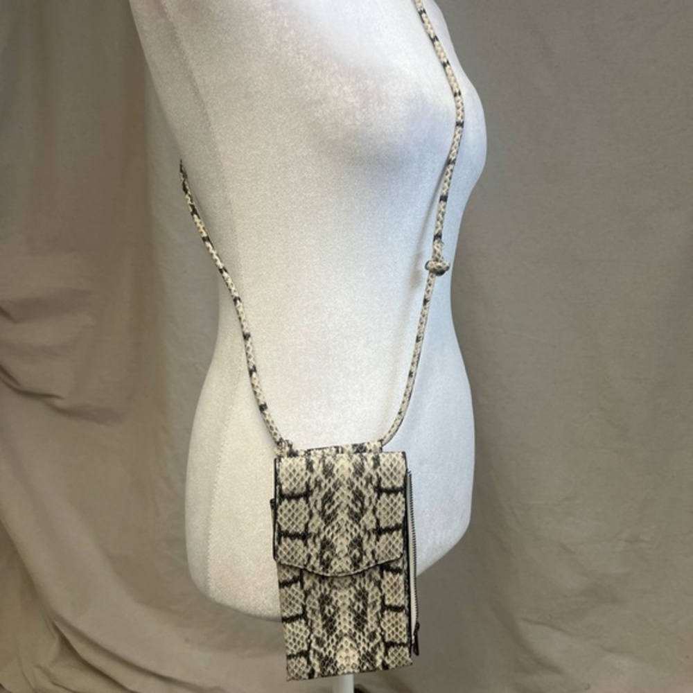 a new day Faux Snakeskin Purse Crossbody Compact Bag Animal Print Festival